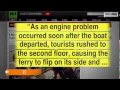 [Daily News] 6 People Dead After Ferry Capsizes.