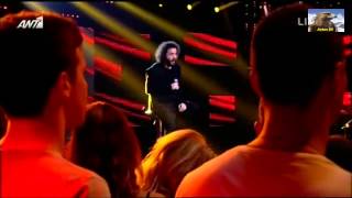 The Voice Of Greece 1ο Live Παναγιώτης Βιντζηλαίος Damn Your Eyes {28 3 2014}