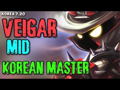 Korean Master plays Veigar mid v Azir matchup - Korean SoloQ P 7.20