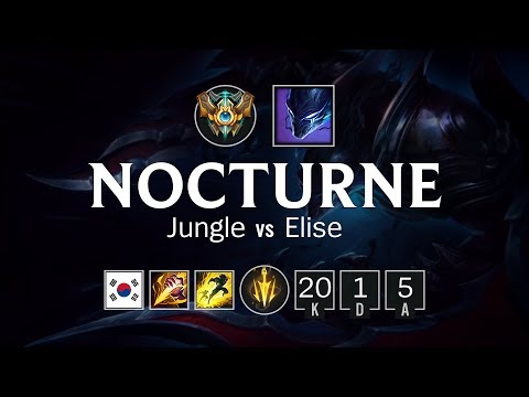 Nocturne Jungle vs Elise - KR Challenger Patch 8.12