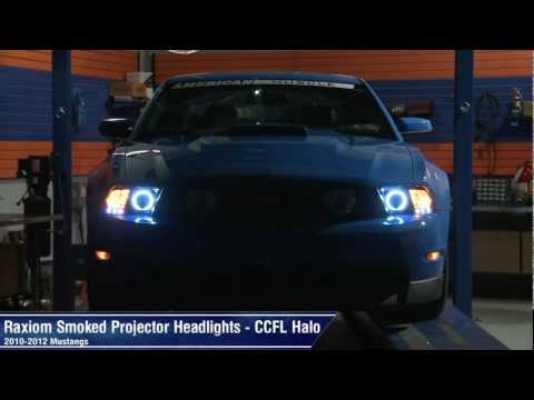 Mustang Raxiom Smoked Projector Headlights - CCFL Halo (10-12 GT, V6) Review