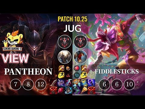 SG-S View Pantheon vs Fiddlesticks Jungle - KR Patch 10.25