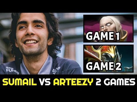 SUMAIL vs ARTEEZY 2 Games in a Row — Random Mid Invoker & Nyx Assassin