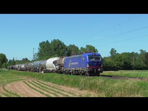 Bahnverkehr auf der Rheintalbahn - Riegel Juni 2021 film