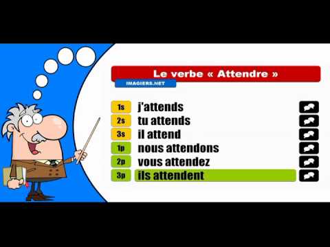 La conjugaison du verbe Attendre # Indicatif Présent