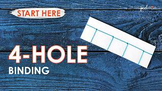 Start here: the simplest Japanese binding (4-hole)