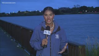 Weather conditions improve in Hampton after storms