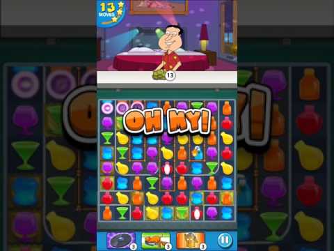 Family Guy - Another Freakin' Mobile Game : Level 56 - 3 stars! No Boosters!