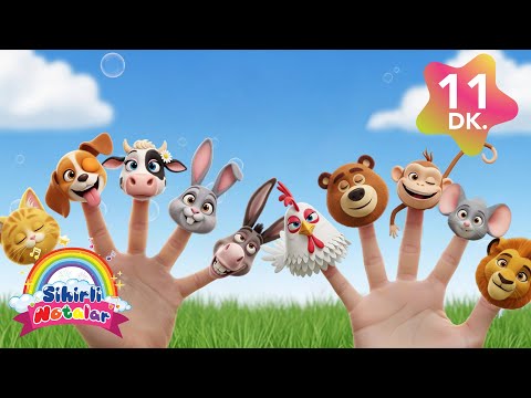 Kedi Parmak Miyav - Köpek Parmak - Parmak Ailesi Hayvanlar - Sihirli Notalar ile Eğlen ve Öğren!