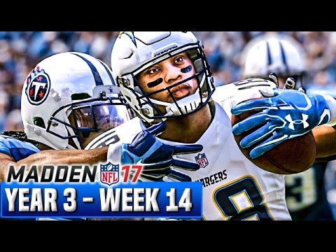 Madden 17 Chargers Franchise Mode Year 3 - Week 14 @ Titans | Ep.61