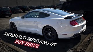 Modified POV Drive In My Mustang GT! (Unboxing New Aero Mods)