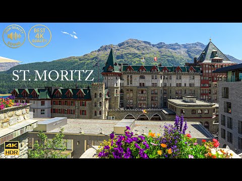 St. Moritz Switzerland Summer Walking Tour | Nature & Luxury 4K 60FPS