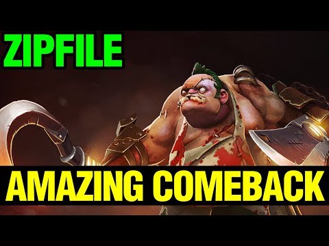 Amazing Comeback - Zipfile Pudge - Dota 2
