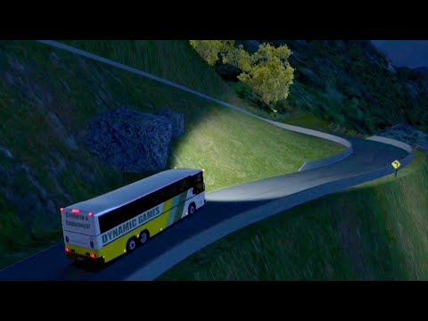 Driving bus on dangerous hilly road|World bus driving simulator|Android gameplay