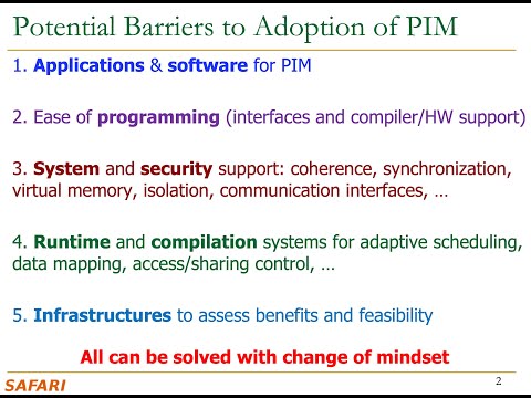 PIM Course: Lecture 15: How to Enable the Adoption of PIM? (Spring 2023)