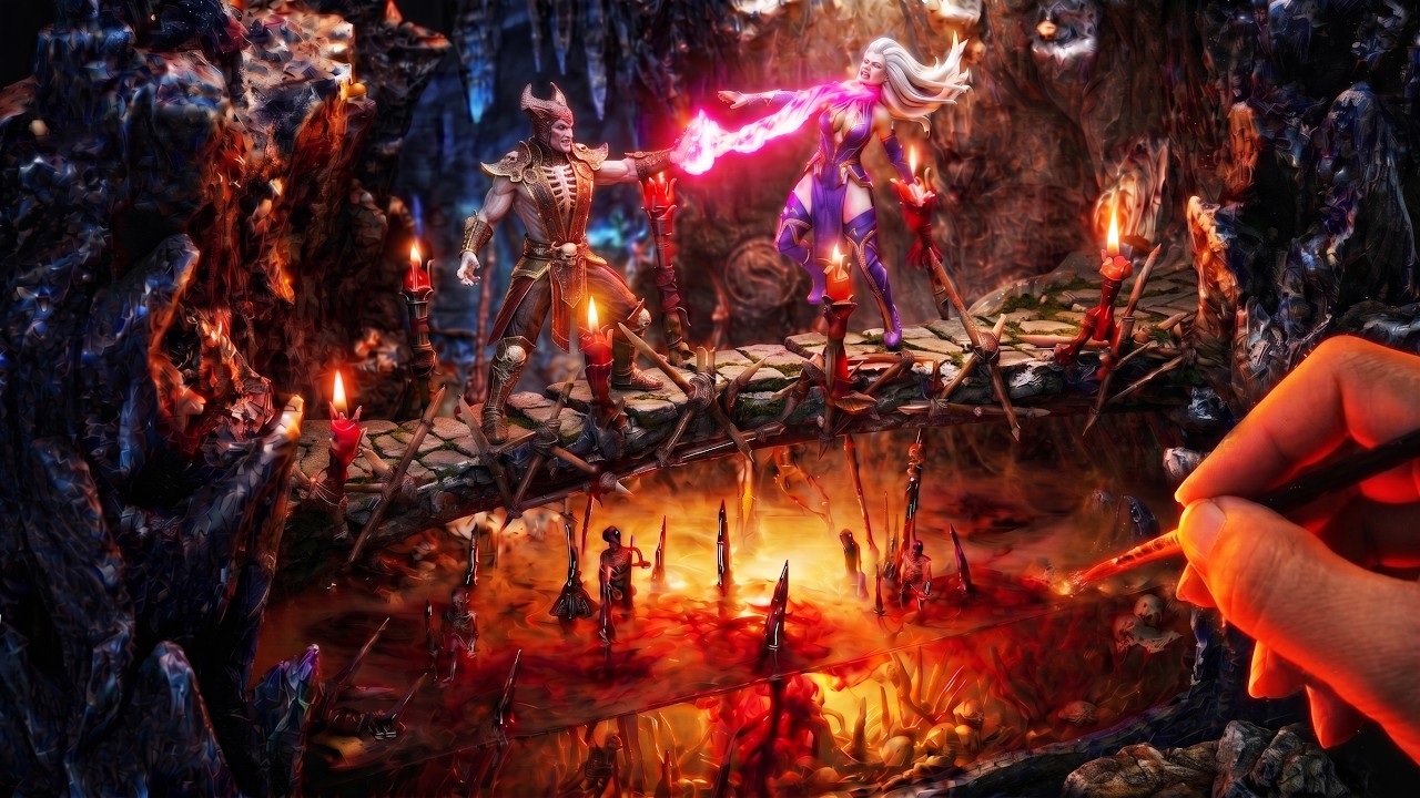 I Built Mortal Kombat’s Deadliest Arena in a Diorama
