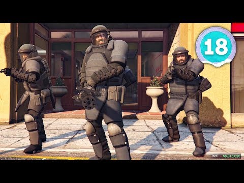 OUR FIRST BANK ROBBERY - Grand Theft Auto 5 - Part 18