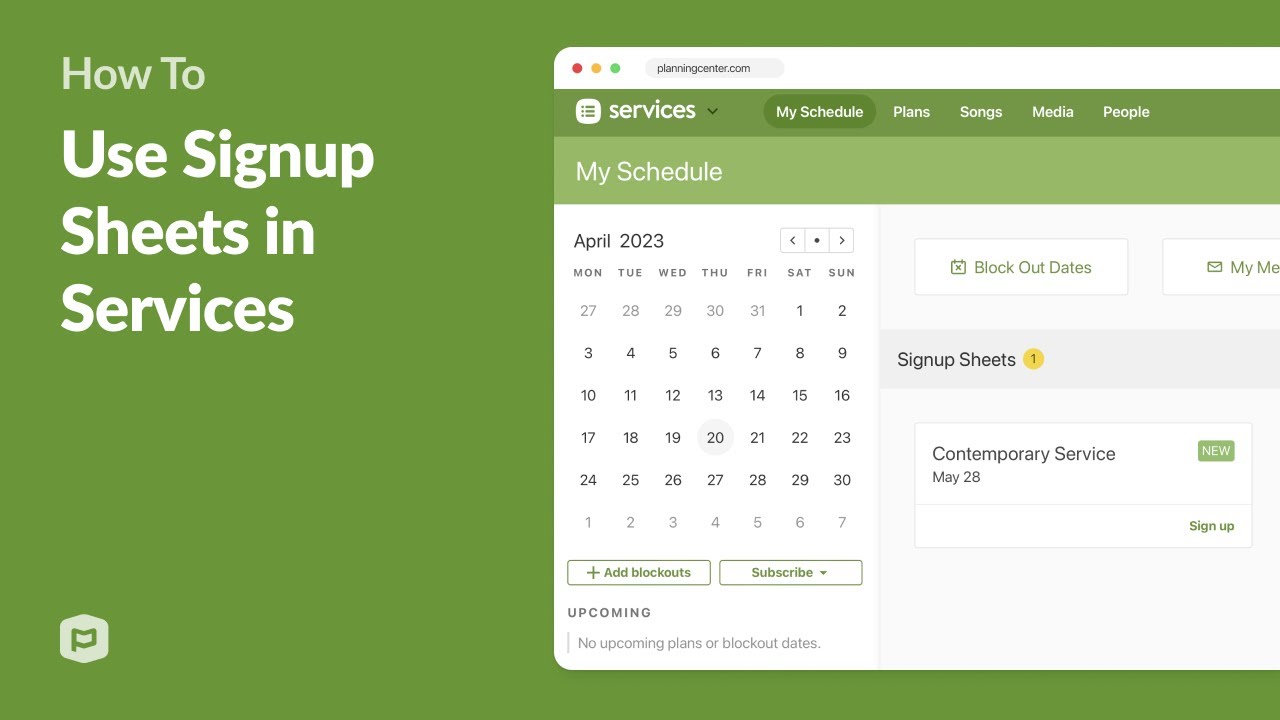 How to Use Signup Sheets in Services