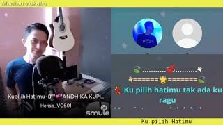 Download lagu Ku Pilih Hatimu - Ussy & Andhika (karaoke duet bareng lirik tanpa vokal) smule cover Herisis_VOS01 mp3