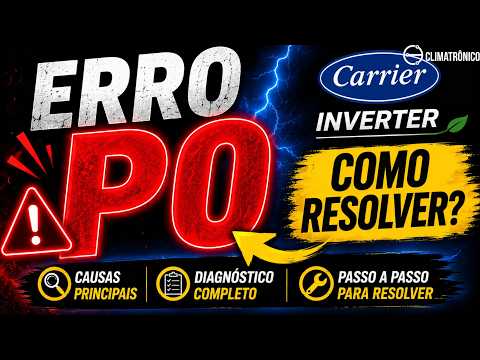 Vídeo: ERRO P0 | Proteção Alta Corrente Inverter Carrier - 3 Testes