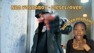 YoungBoy Never Broke Again - DIESEL / OVER - [Official Music Video] REACTION