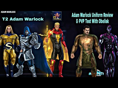 Adam Warlock Infinity Countdown Uniform Review & PVP Test With Obelisk - Marvel Future Fight