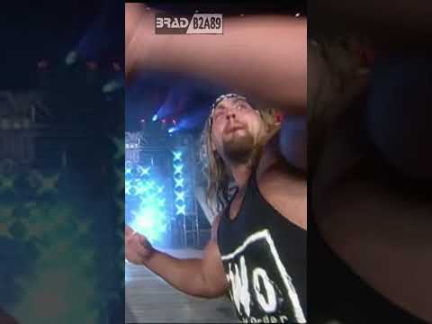 The Giant "scares" Scott Hall with his pyro WCW Monday Nitro