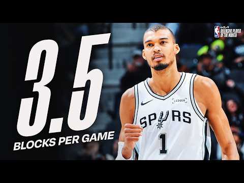 Victor Wembanyama Named @kia Western Conference Defensive Player of the Month for February