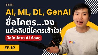 AI, ML, DL, GenAI ต่างกันยังไง? เข้าใจง่ายในคลิปเดียว มือใหม่สาย AI ต้องดู