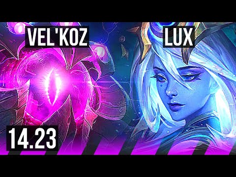 VEL'KOZ & Caitlyn vs LUX & Jhin (SUP) | KR Master | 14.23