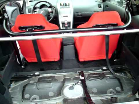 07 SCION TC RED RECARO SEATS SPARCO & HARNESS BAR & GUTTED