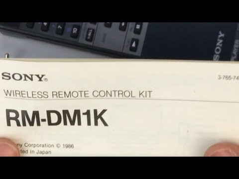 Sony RM DM1K wireless remote control kit for Discman unboxing & review