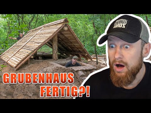 Das GRUBENHAUS ist fertig?! - Finale Arbeit am DACH | Fritz Meinecke reagiert