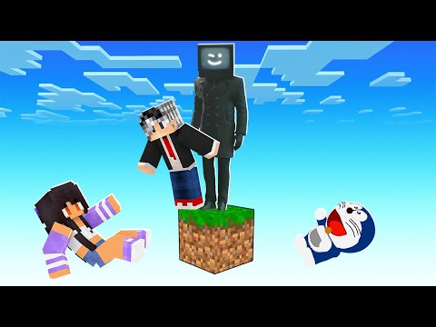 TELEVİZYON ADAM TEK BLOK 😱 - Minecraft
