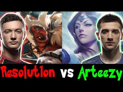 Resolut1on Troll Warlord vs Arteezy Mirana - Eu Pub Dota 2