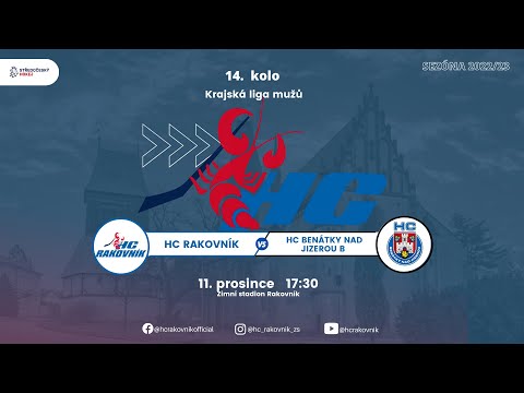 HC Rakovník vs. HC Benátky n.Jizerou  8:1 -- 14.kolo KLM  11.12.2022