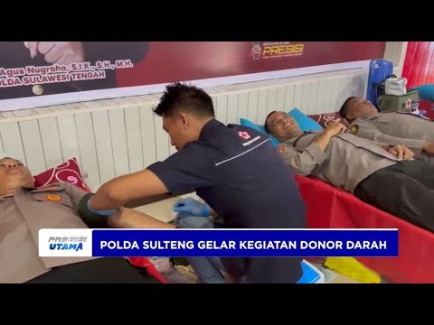 POLDA SULTENG GELAR KEGIATAN DONOR DARAH