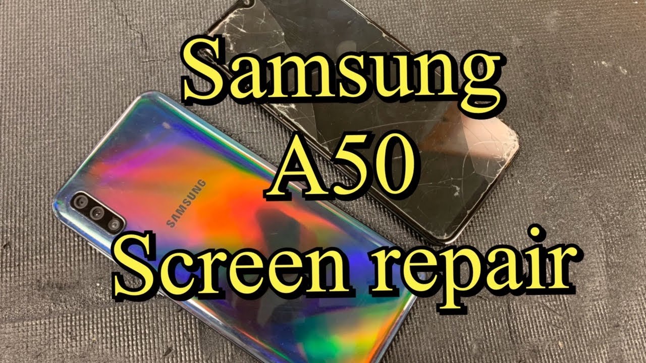 Samsung Galaxy A50 - How To Take Apart - Screen Glass Replace - battery no