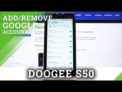 How to Remove & Add Google User in DOOGEE S50 – Manage Accounts