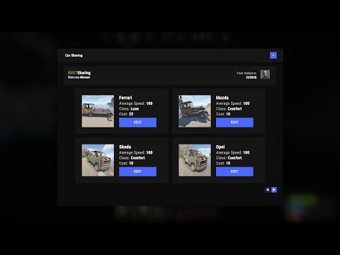 Car Sharing DEMO [RUST PLUGIN]
