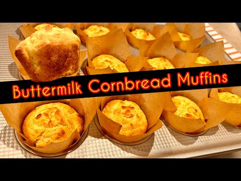 Buttermilk Cornbread Muffins - EASY RECIPE #cornbread #easyrecipe