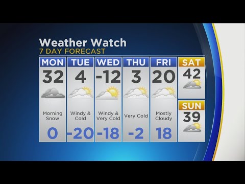 CBS 2 Weather Watch (5:30 P.M. Jan. 27, 2019)