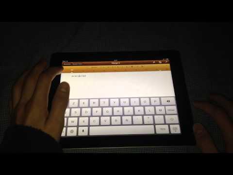 comment traiter un texte sur ipad