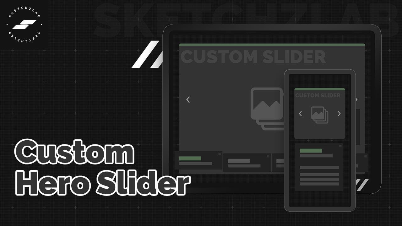 Custom Hero Slider - Webflow Cloneable - SketchzLab