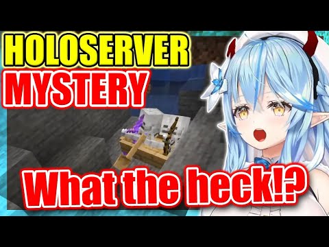 Lamy Finds A Mysterious Cave In Holoserver No One Knew About - Minecraft 【ENG Sub Hololive】