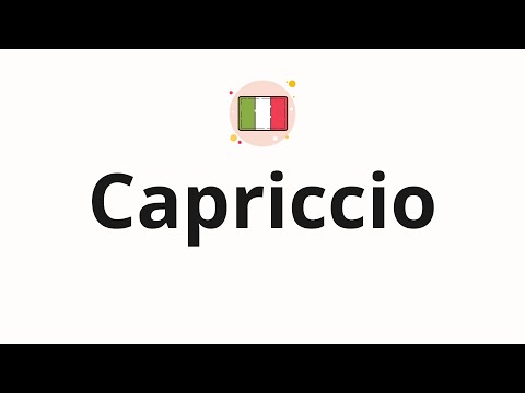 How to pronounce Capriccio