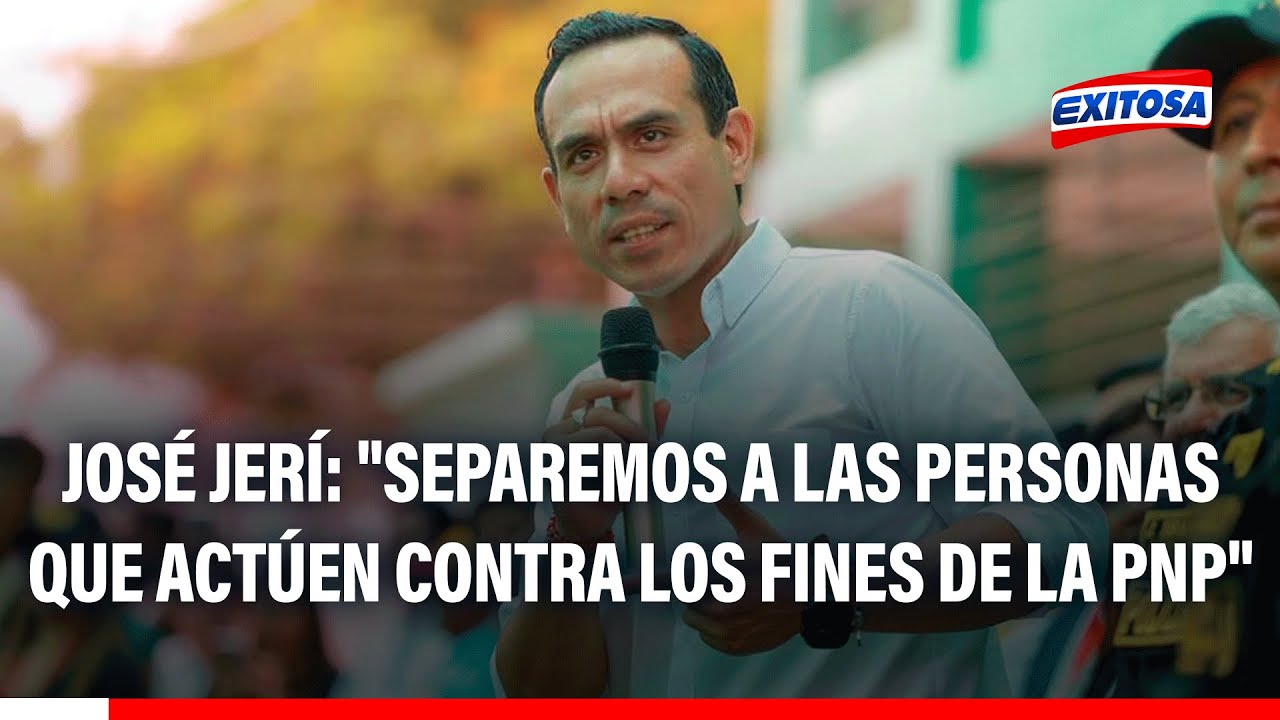 🔴🔵 José Jerí: "Separemos a las personas que actúen contra los fines de la PNP"