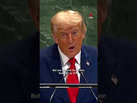 Trump tells the UN that climate change is a 'con job'