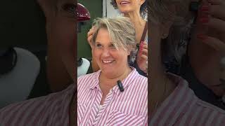Diesmal kürze und feines haar!Danke Michaela und Familie für das Vertrauen,#greyhair #haircut 