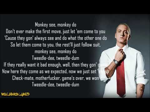Eminem - Monkey See, Monkey Do (Lyrics)